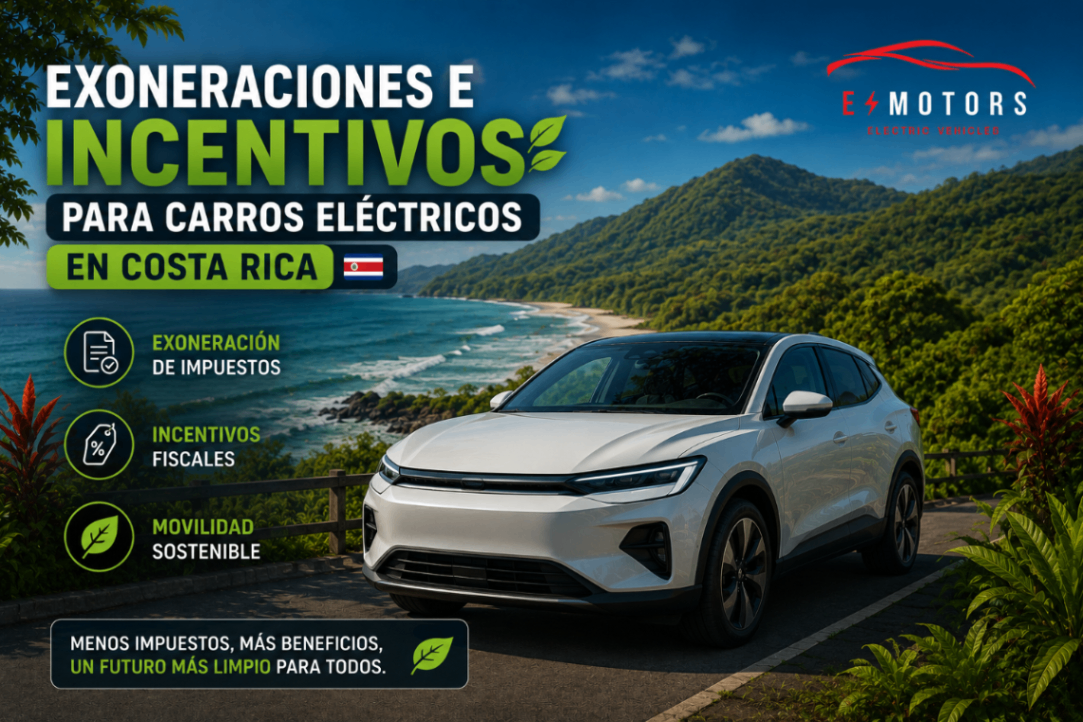 Exoneraciones e incentivos fiscales para carros eléctricos en Costa Rica