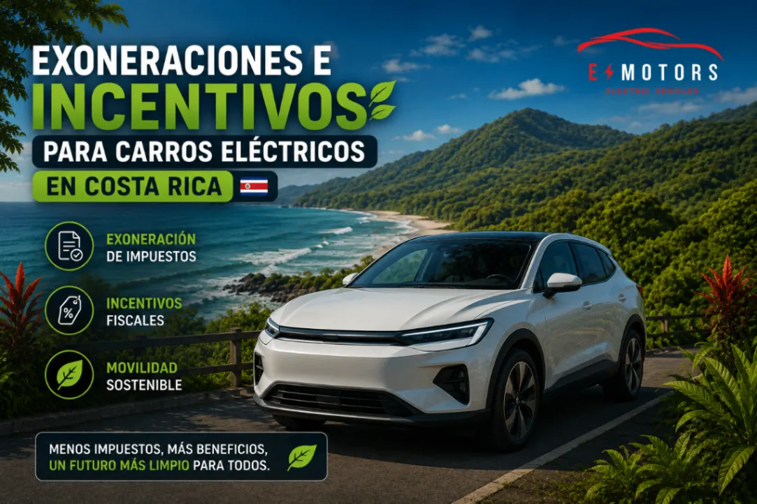 Exoneraciones e incentivos fiscales para carros eléctricos en Costa Rica